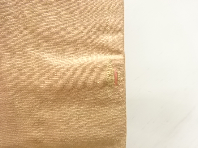  アンティーク　花模様織り出し銘仙着物